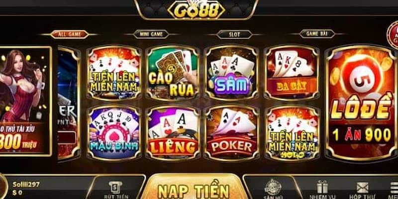 Tổng hợp các sảnh chơi hot nhất tại Go88